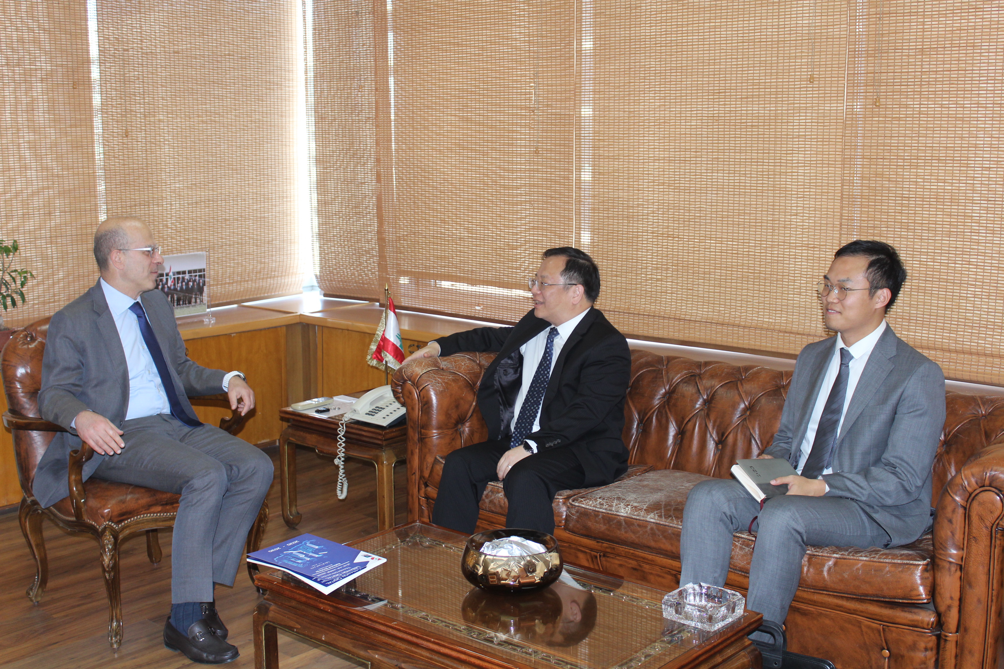 Dr. Fadi Makki receives the Chinese Ambassador to Lebanon