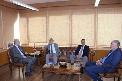 Dr. Fadi Makki receives the President of the Syndicate of Engineers in Beirut, Mr. Fadi Hanna, with a delegation.
