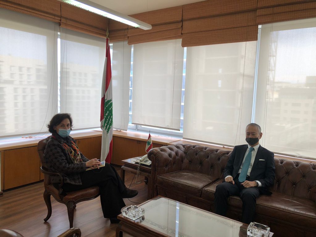 Walid Riachi Minister Riachi receives the Japanese Ambassador - OMSAR