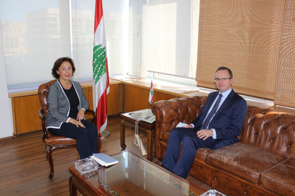 Walid Riachi Minister Riachi receives the Ambassador of Turkey - OMSAR